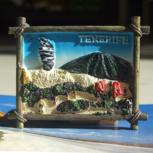 西班牙旅游纪念冰箱贴 特内里费岛Tenerife 泰德峰火山Teide 收藏