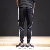 2021春夏季大码男装休闲裤卡车断白条束脚哈伦小脚裤K919-P15，男装休闲裤，星座1703A