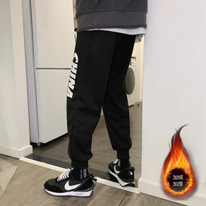 秋冬新款潮男士加绒加厚休闲束脚哈伦宽松运动裤子FGK01加绒-P25图片