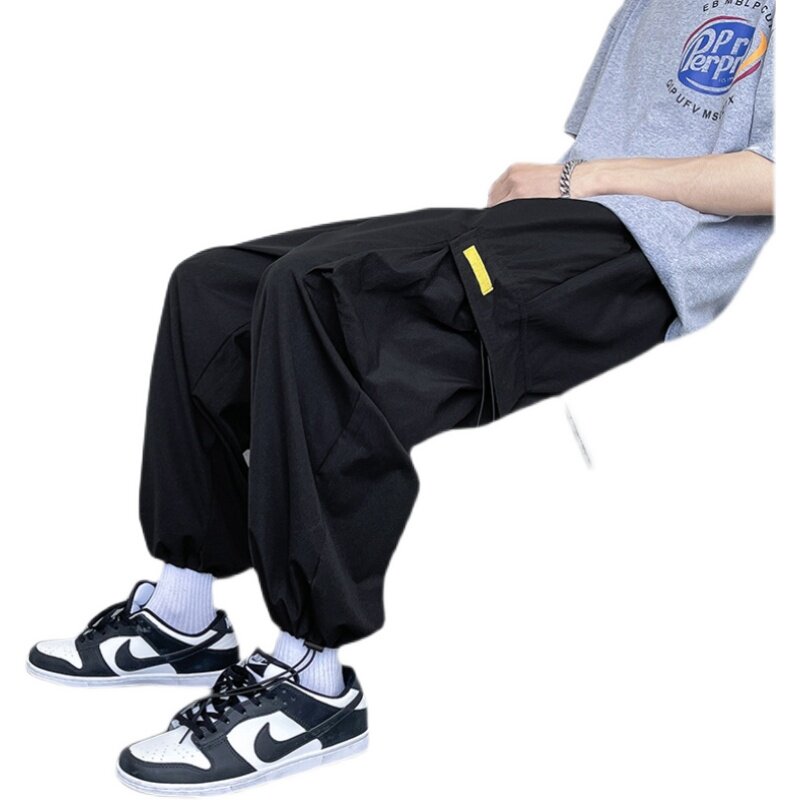 2021新款春装休闲裤男工装裤港风宽松1703A-KD134-P25,男装休闲裤,星座1703A