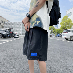 2021夏季主推款短裤男港风潮流男式宽松休闲五分裤沙滩裤DK03-P20图片