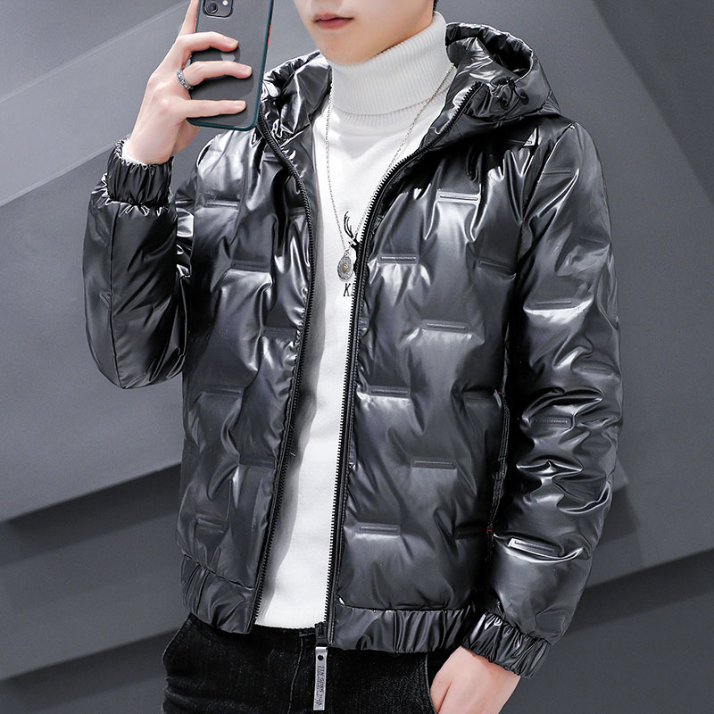 2021年新款男潮牌羽绒服白鸭绒亮面青少年夹克外套连帽WT05，男装羽绒服，星座1703A