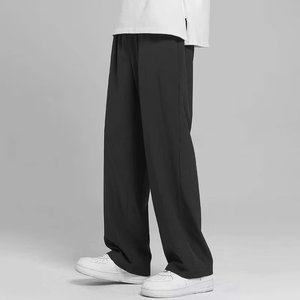 冰丝速干裤子男士夏季薄款宽松运动直筒垂感阔腿休闲长裤2028-P17图片