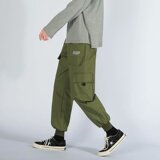 2021新款潮大码男装潮流工装裤罗口束脚裤休闲裤K1605-P30，男装休闲裤，星座1703A