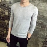 赠品必选量大优惠2021春夏季男士纯色长袖T恤修身圆领V领CT05-P8，男装T恤，星座1703A