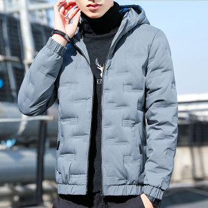 2021年秋冬新款棉衣男短款修身潮流连帽棉服保暖加厚版MY9228图片