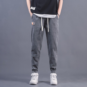 牛仔裤男士夏季薄款2021年新款宽松直筒工装九分休闲裤 2025-P35图片