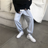 爆款主推！20秋冬季抽绳休闲宽松直筒运动卫裤男K498-P28，男装休闲裤，星座1703A