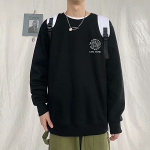 卫衣男春秋新款港风ins潮流圆领宽松百搭学生套头上衣外套M11-P25图片