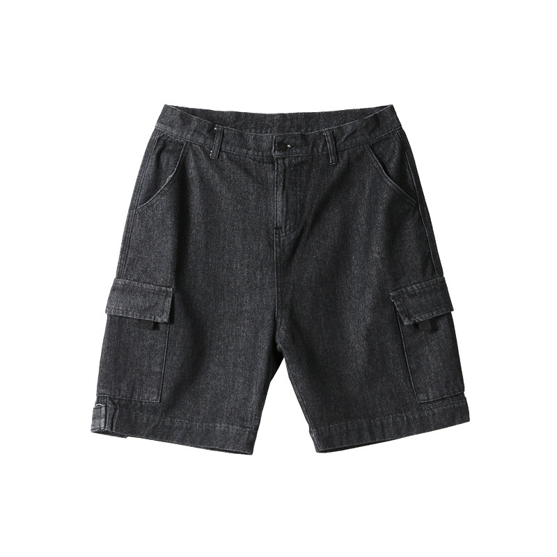 2021夏季新款工装牛仔短裤男港风男式潮流宽松五分裤子S9017-P32,男装牛仔裤,星座1703A