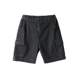 2021夏季新款工装牛仔短裤男港风男式潮流宽松五分裤子S9017-P32，男装牛仔裤，星座1703A