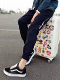 18新款运动裤男宽松原宿bf显瘦休闲哈伦裤百搭春季九分裤K105，男装休闲裤，星座1703A