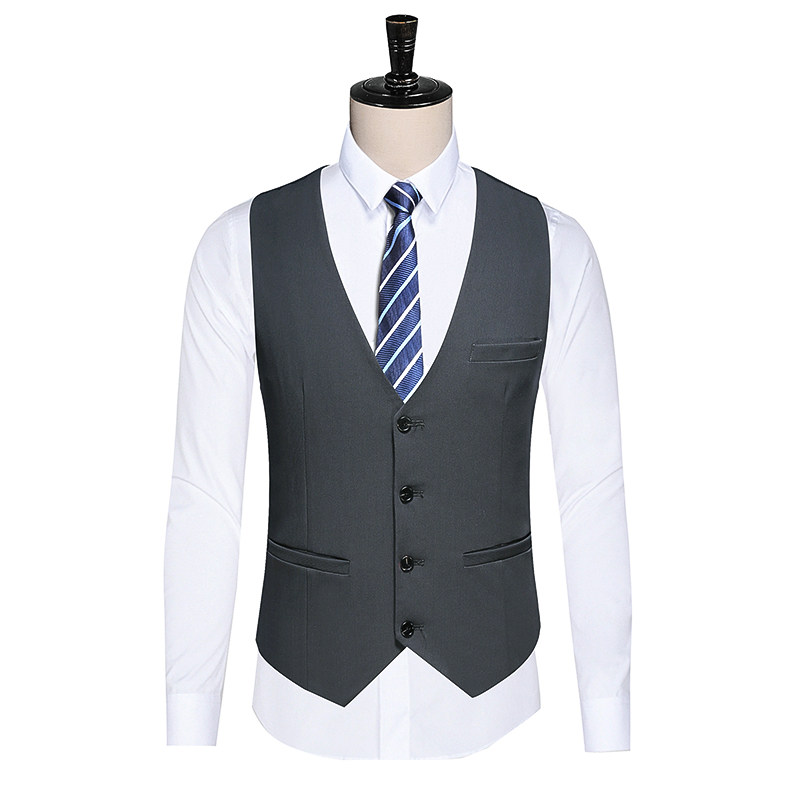 秋西服套装修身礼服商务休闲男西装三件套灰A52-P280,男装西服套装,电商D326B（原电商D310-1）