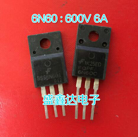 塑封 6N60 SSS6N60A FQPF6N60C 进口拆机 液晶场效应管 600V6A