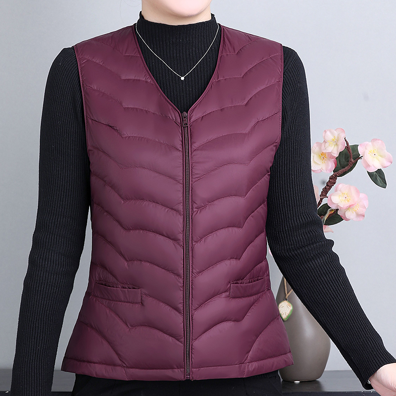 秋冬新款轻薄羽绒服女妈妈内胆