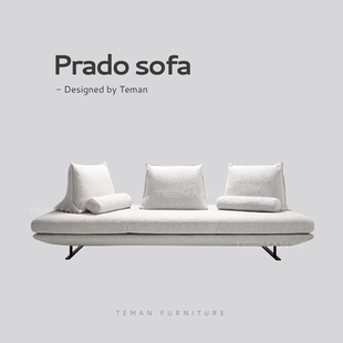 意式极简写意空间双面直排沙发可移动靠背客厅设计师款高端定制