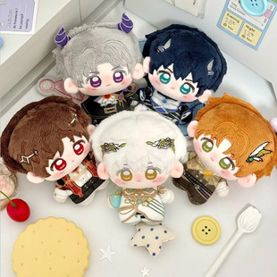新款光与夜之恋同人周边萧逸陆沉查理苏齐司礼10cm棉花娃娃挂件