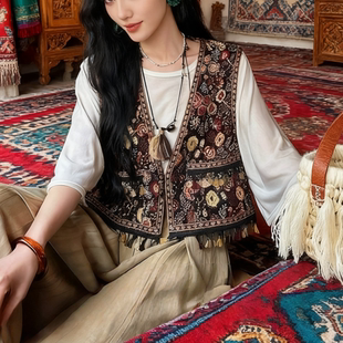 地球店新中式国风夏季铃动马甲女款时髦洋气2025新款潮