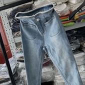 女秋收腰小脚裤 地球店闭眼入漫画腿手缝珍珠腰高腰修身 牛仔裤