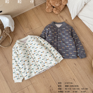 粒粒仔威奇猫2025秋冬新款男女童夹棉校服神器儿童保暖加厚小夹袄