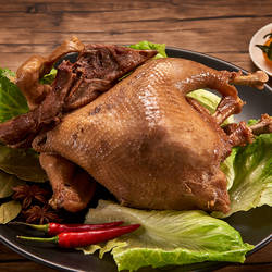 兰州特产静宁烧鸡卤鸡谢家烧鸡盐焗鸡土鸡农家烧鸡顺丰包邮