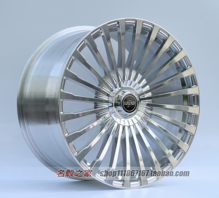 20 21 22寸适用奔驰S350 GLS600 ML350 GL S GLE GLS锻造抛光轮毂