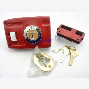 外装门锁室内 0657锁十字铜锁芯木门铁门大门锁铁门牛头锁双门