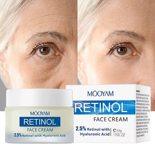 Hyaluronic acid, vitamin A, retinol face cream, anti-wrinkle