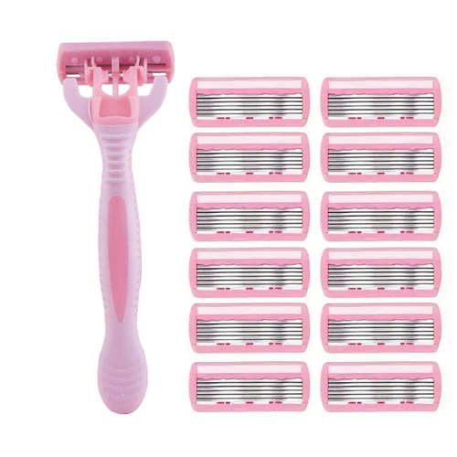 Women's 6-layer safety razor blade for facial/leg/armpit/bik