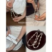 高级梦幻珍珠挂绳串珠便携手机链创意 祈祷 suansuan原创 少女