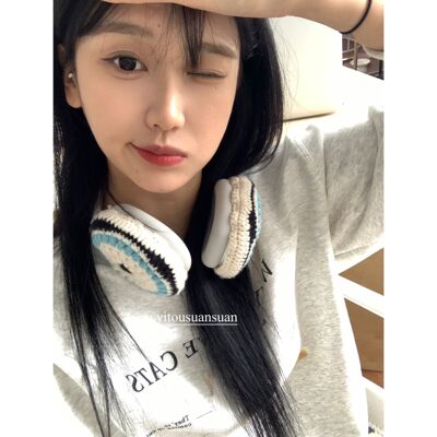 自制针织耳机套毛线秋冬AirPods