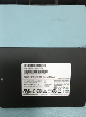 Samsung/三星 pm883 7.68t 全新 sata接口