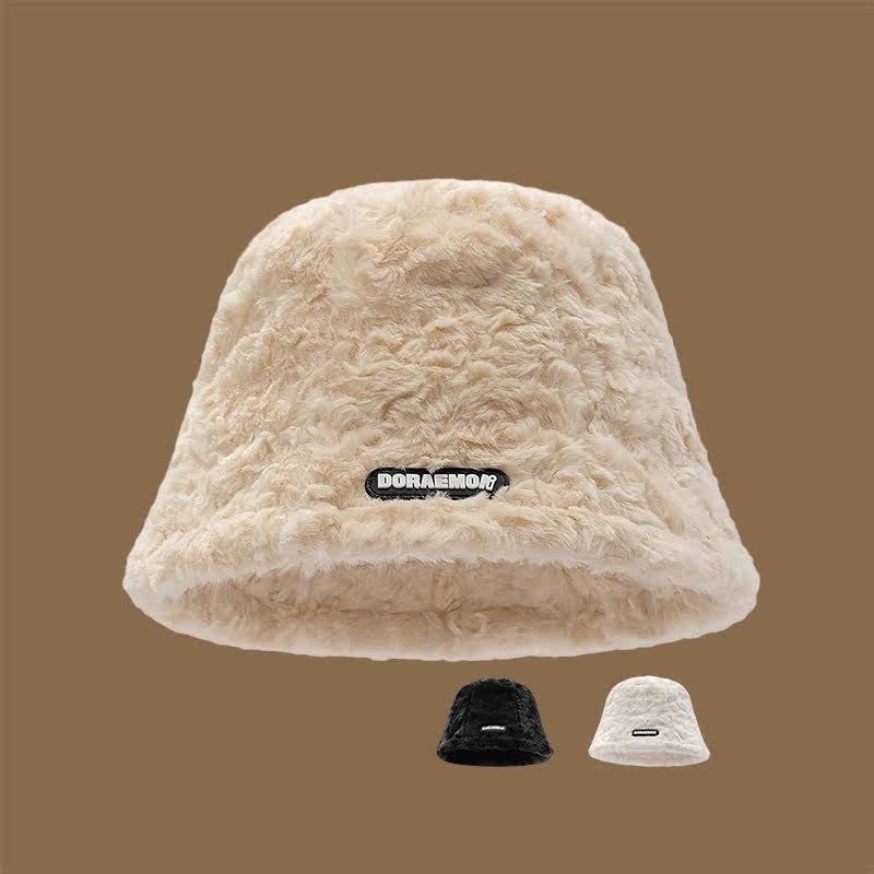 毛绒渔夫帽子女秋冬2025新款加绒保暖韩版百搭素颜水桶盆帽潮防寒,服饰配件/皮带/帽子/围巾,帽子,淘宝优惠券,粉丝福利购,淘宝优惠卷