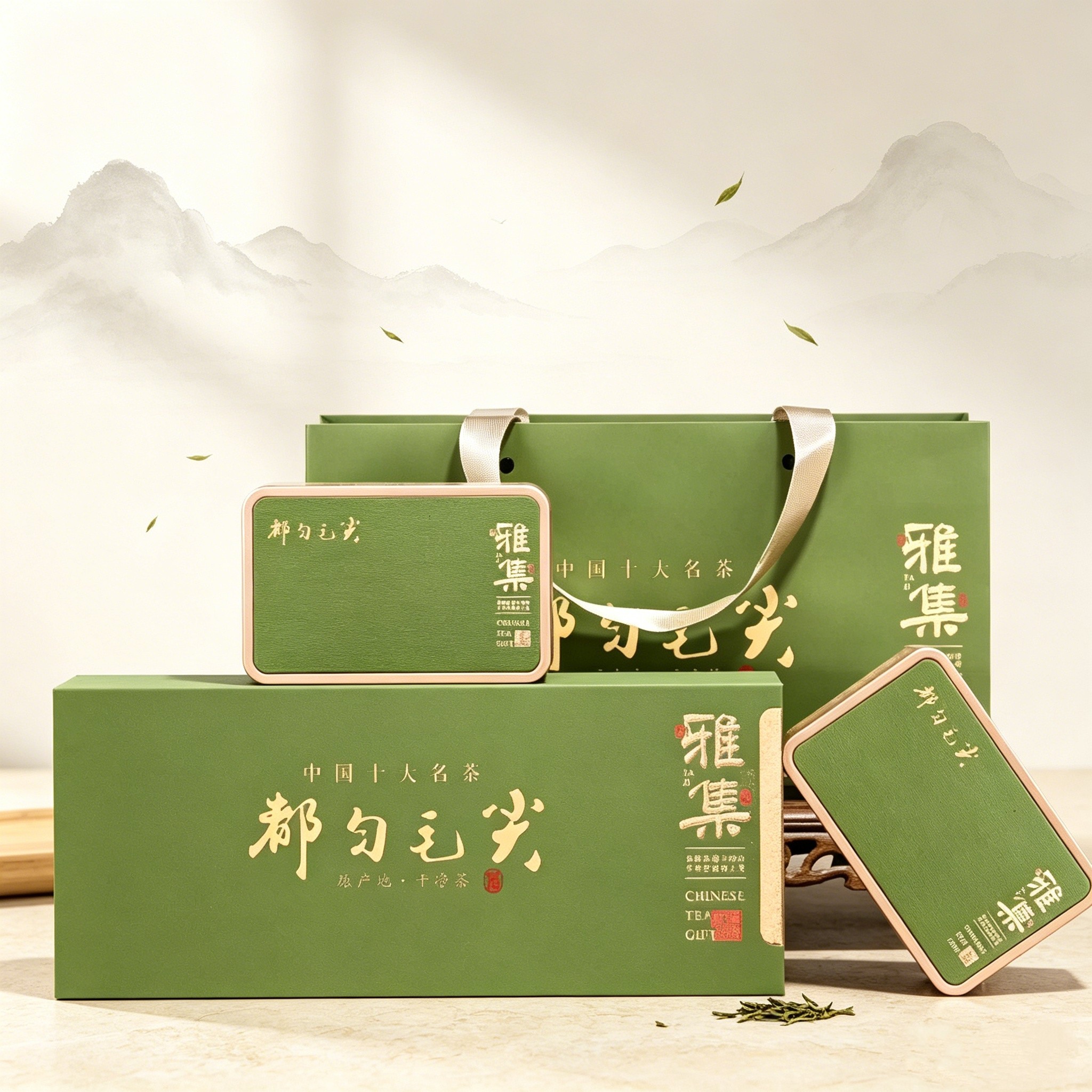 都匀毛尖绿茶礼盒装国风送礼自饮