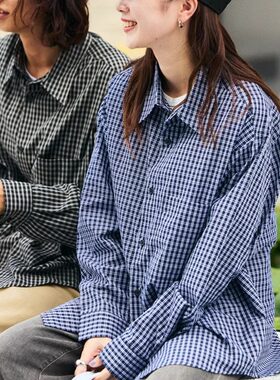 freaks长袖男女格子休闲款色衬衣