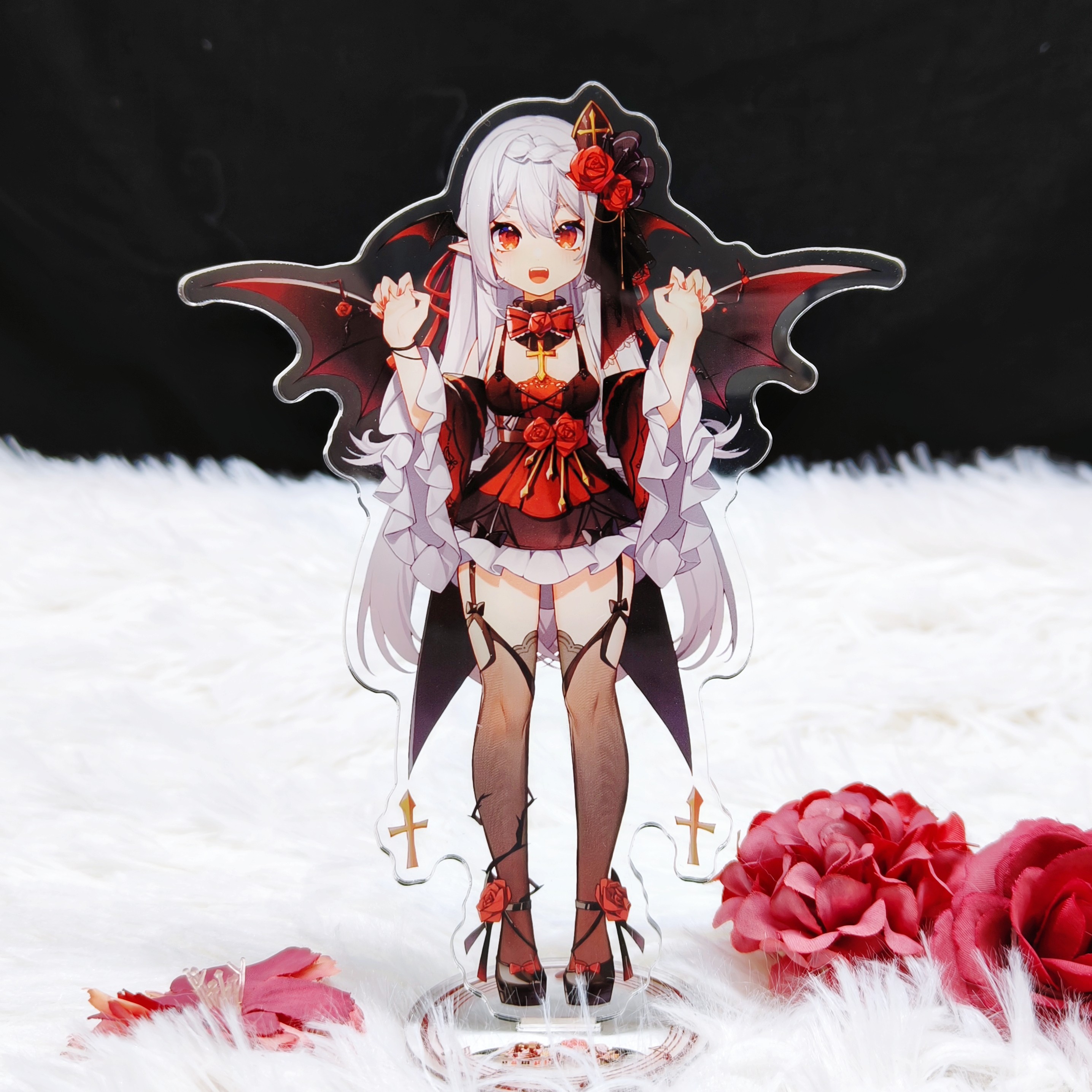 穆小泠3.0常服亚克力立牌 二次元 白发红瞳吸血鬼 穆小泠3-04