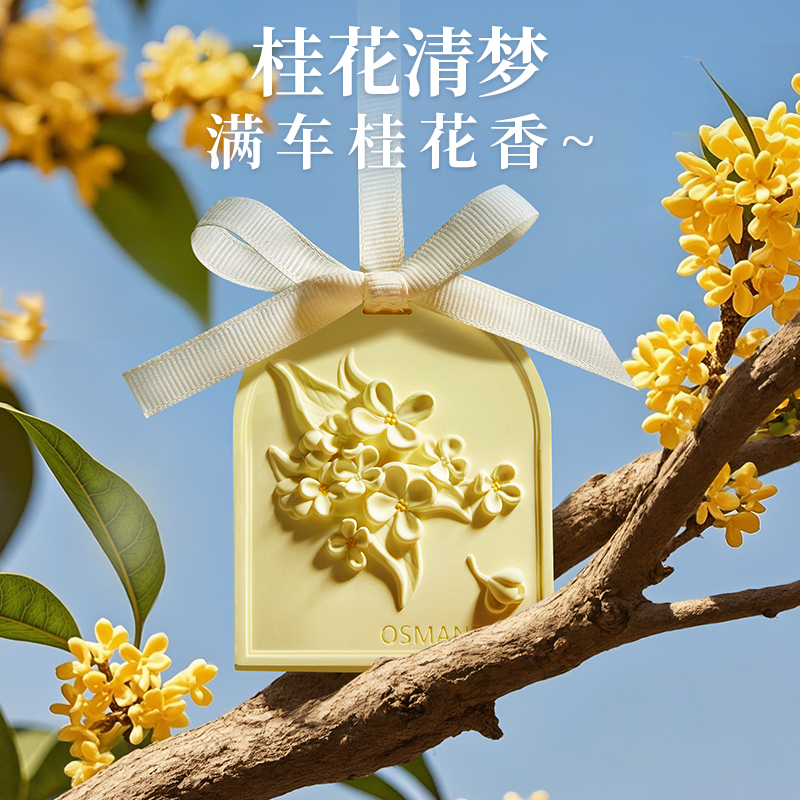 车载香薰桂花香汽车香水香片