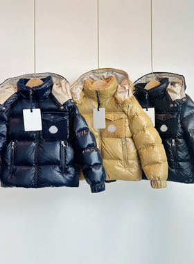 M家新款儿童羽绒服男女童装加厚短款鹅绒服外套保暖时尚宝宝衣服