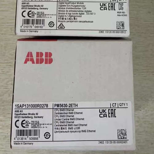 ABB模块TB5620-2ETH PM5630-2ETH DC532 TU516全新原装未开封议价