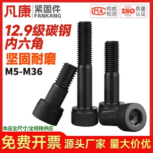 半牙内六角高强度12.9级钉圆柱螺丝杯头加长螺杆M5M6M8M10M20 M36