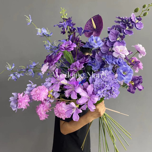 仿真装饰花轻奢高级感复古蝴蝶兰