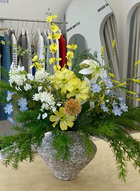 仿真花假花婚礼布置森系莫奈花园美陈装饰路引花艺