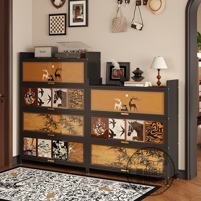 钢制中古风鞋柜家用门口