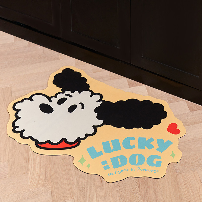 Pumzika原创花花小狗可爱地垫异形卡通吸水印花卧室卫浴防滑脚垫,家庭/个人清洁工具,地垫,淘宝优惠券,粉丝福利购,淘宝优惠卷