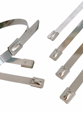 杆号牌自锁式不锈钢扎带光伏安装交通标识牌电力捆绑抱箍1200mm