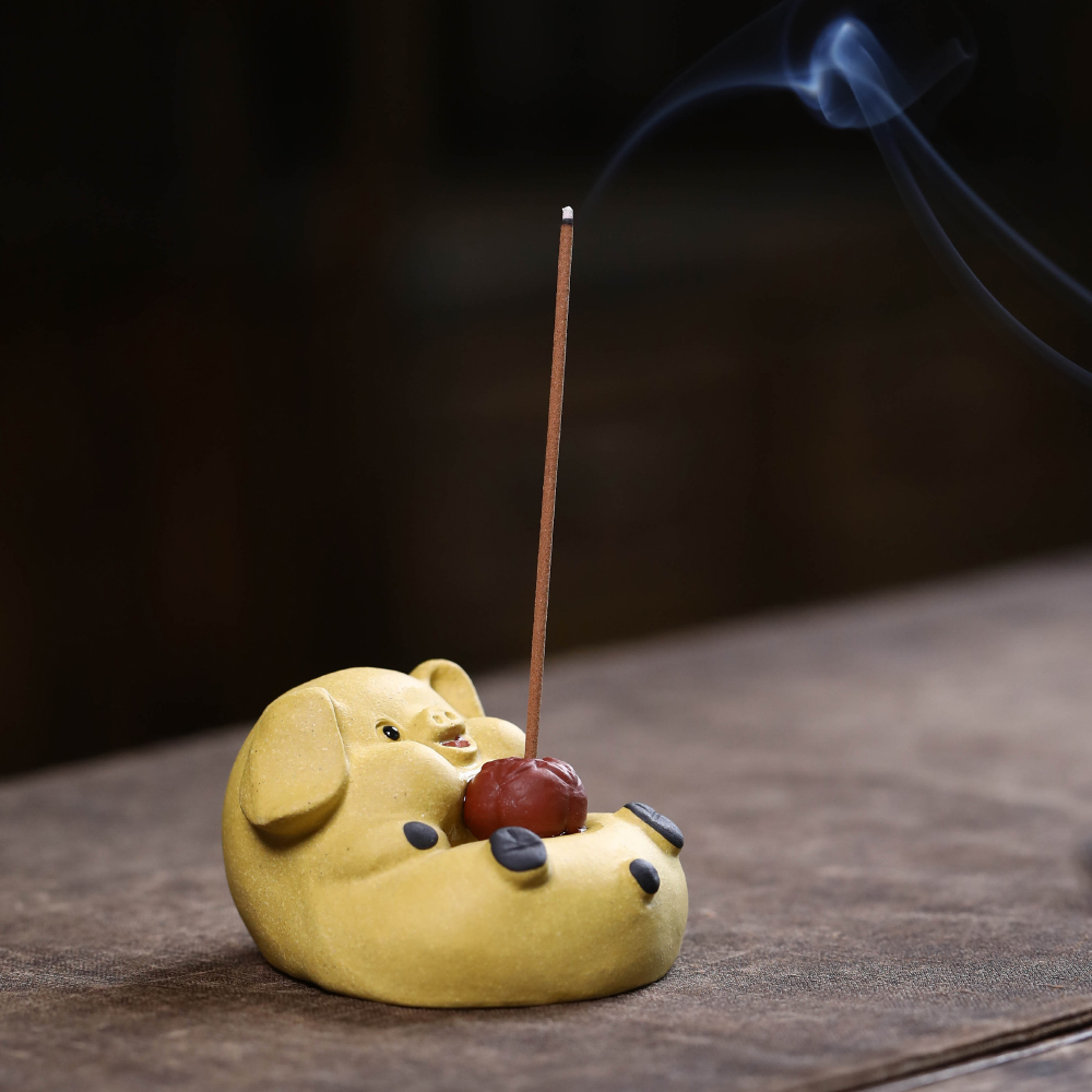 紫砂茶宠猪摆件精品手工十二生肖