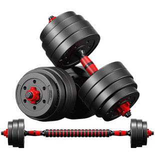 哑铃男士健身家用器材杠铃宿舍亚玲一对可调节重量二合一哑铃套装