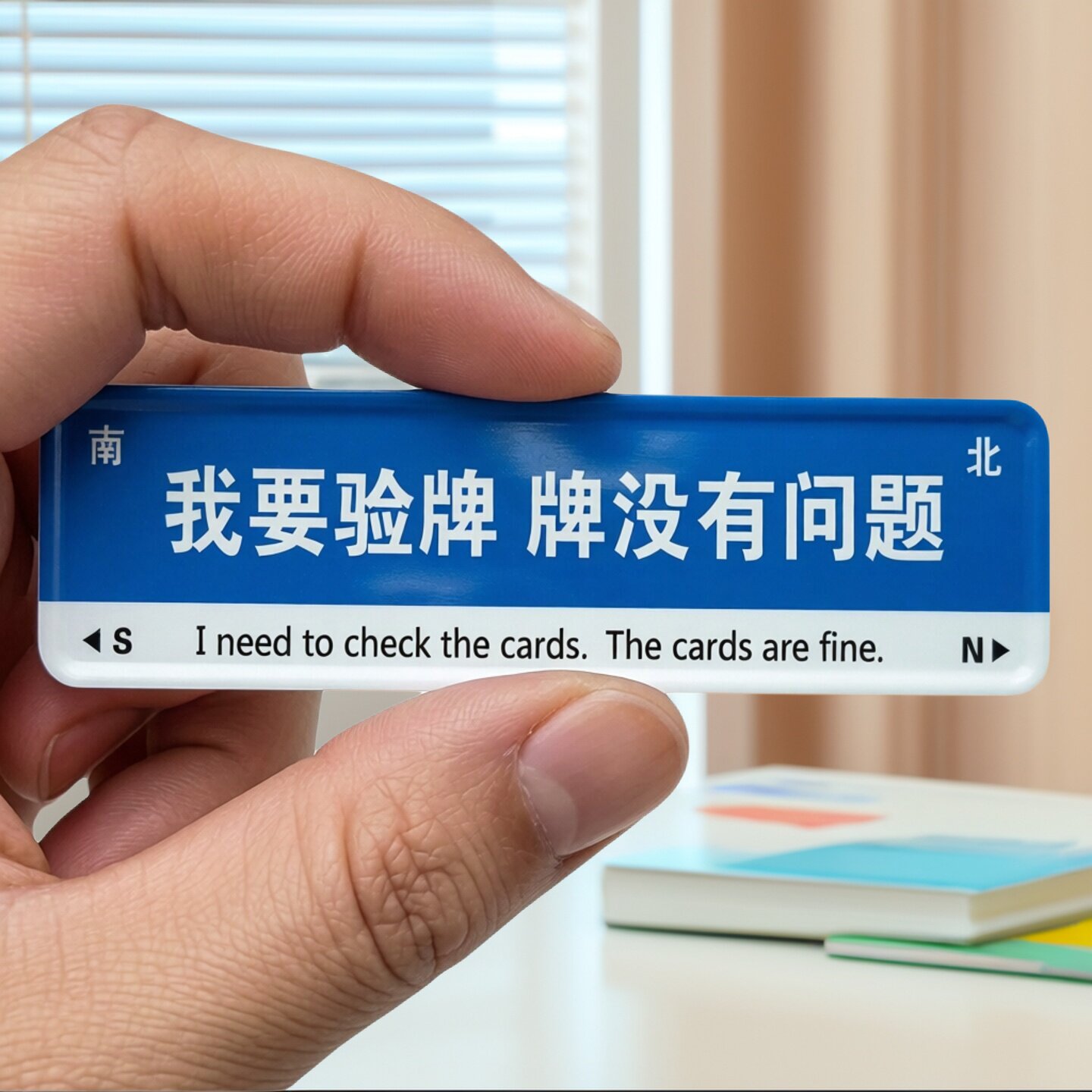定制路牌我要验牌冰箱贴搞笑励志文字想你的风吹到了上海磁吸文创