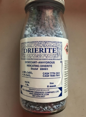 DRIERITE 原装进口干燥剂实验级指示型 23001-454克 精密仪器干燥