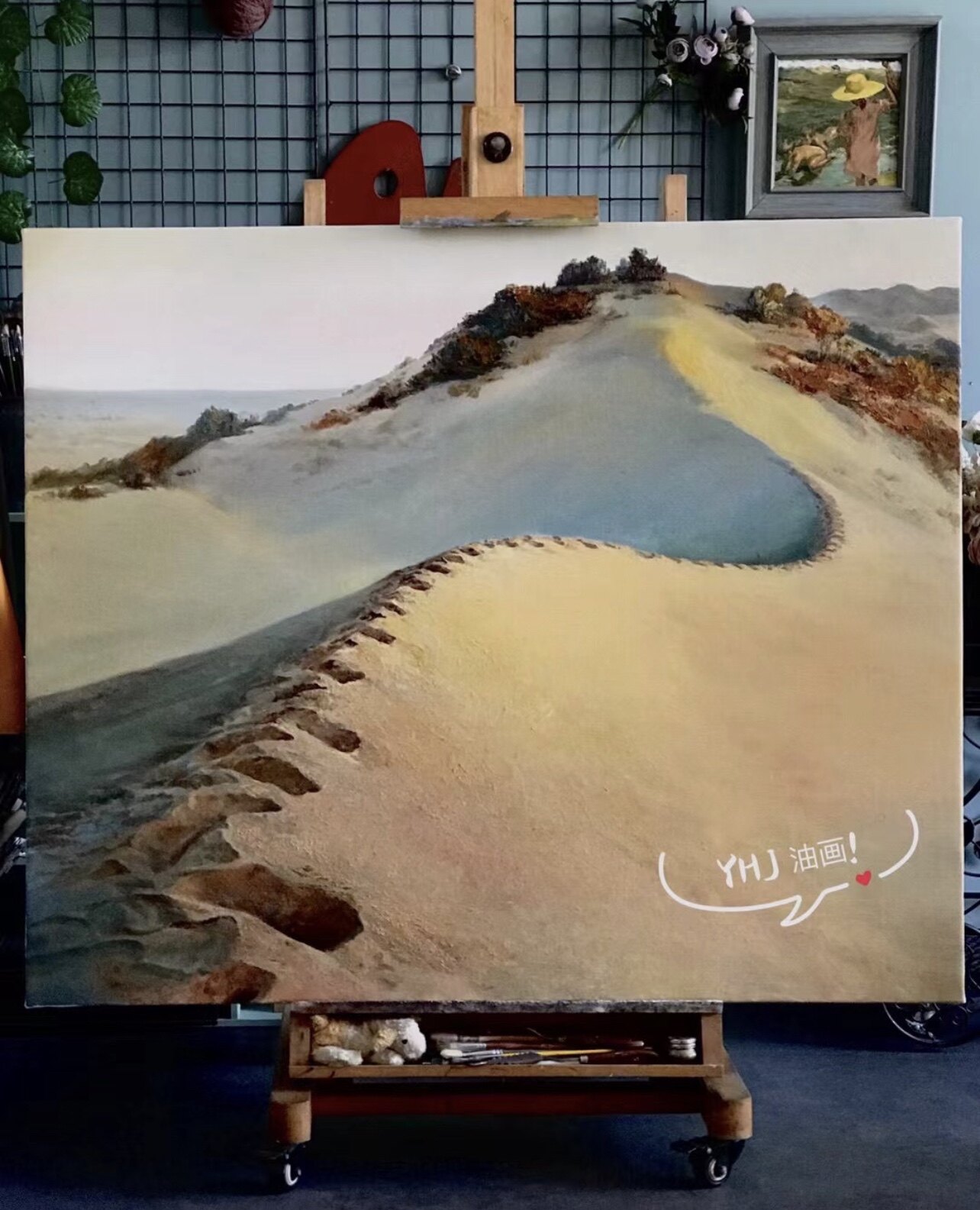 纯手绘油画沙漠意境定制画家原创直销艺术高品质藏品审美提升写实